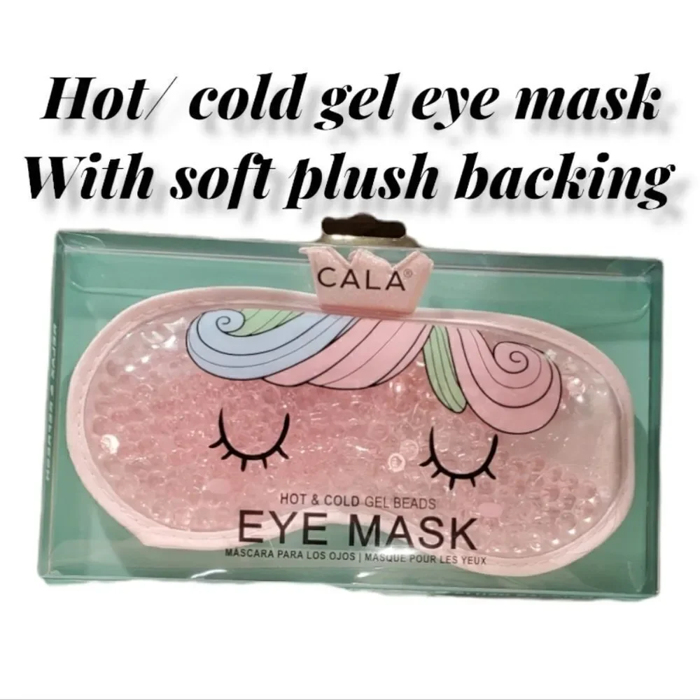 Nwt Unicorn gel eyemask microwave and freezer safe - soft plush backing